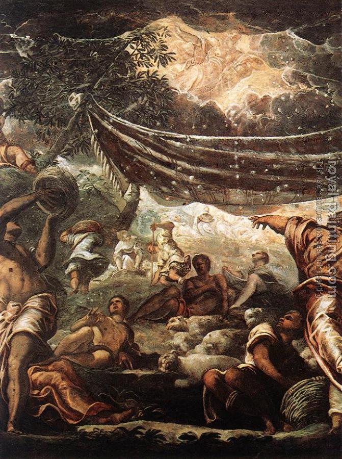 Jacopo Robusti Tintoretto : The Miracle of Manna detail